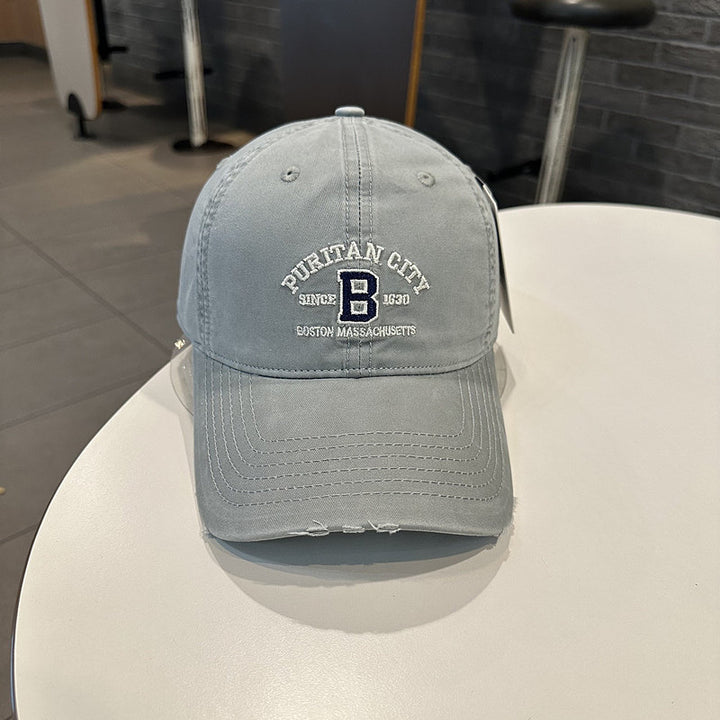Men's Vintage-Inspired Embroidered Baseball Cap Stornfield