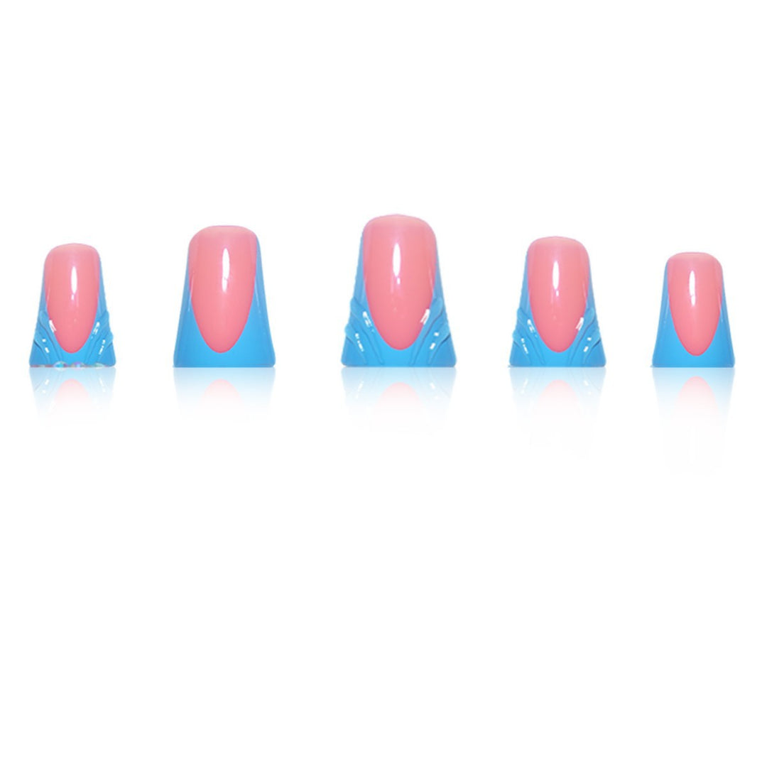 Decorative Press-On Nail Art Extensions with Rhinestone Accents Stornfield