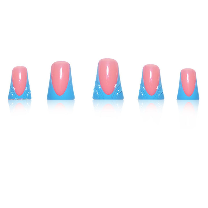Decorative Press-On Nail Art Extensions with Rhinestone Accents Stornfield