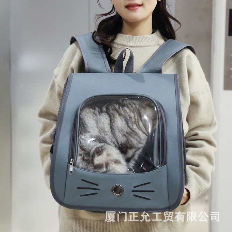 Unisex Pet Backpack with Transparent Viewing Window Stornfield