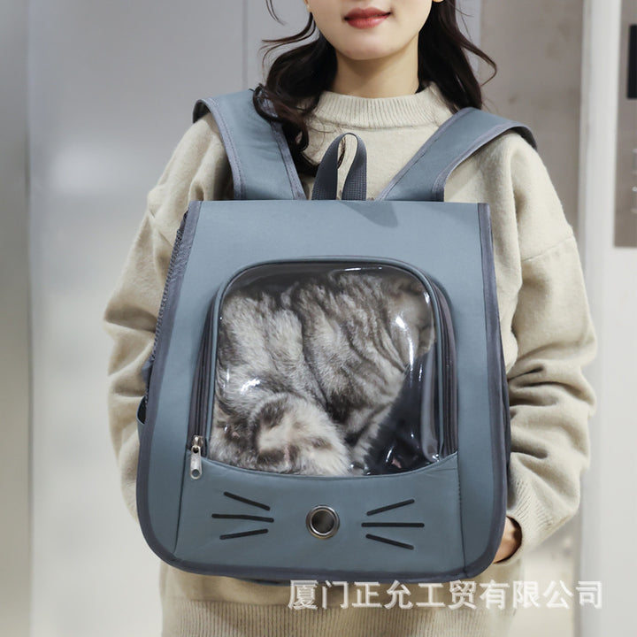 Unisex Pet Backpack with Transparent Viewing Window Stornfield