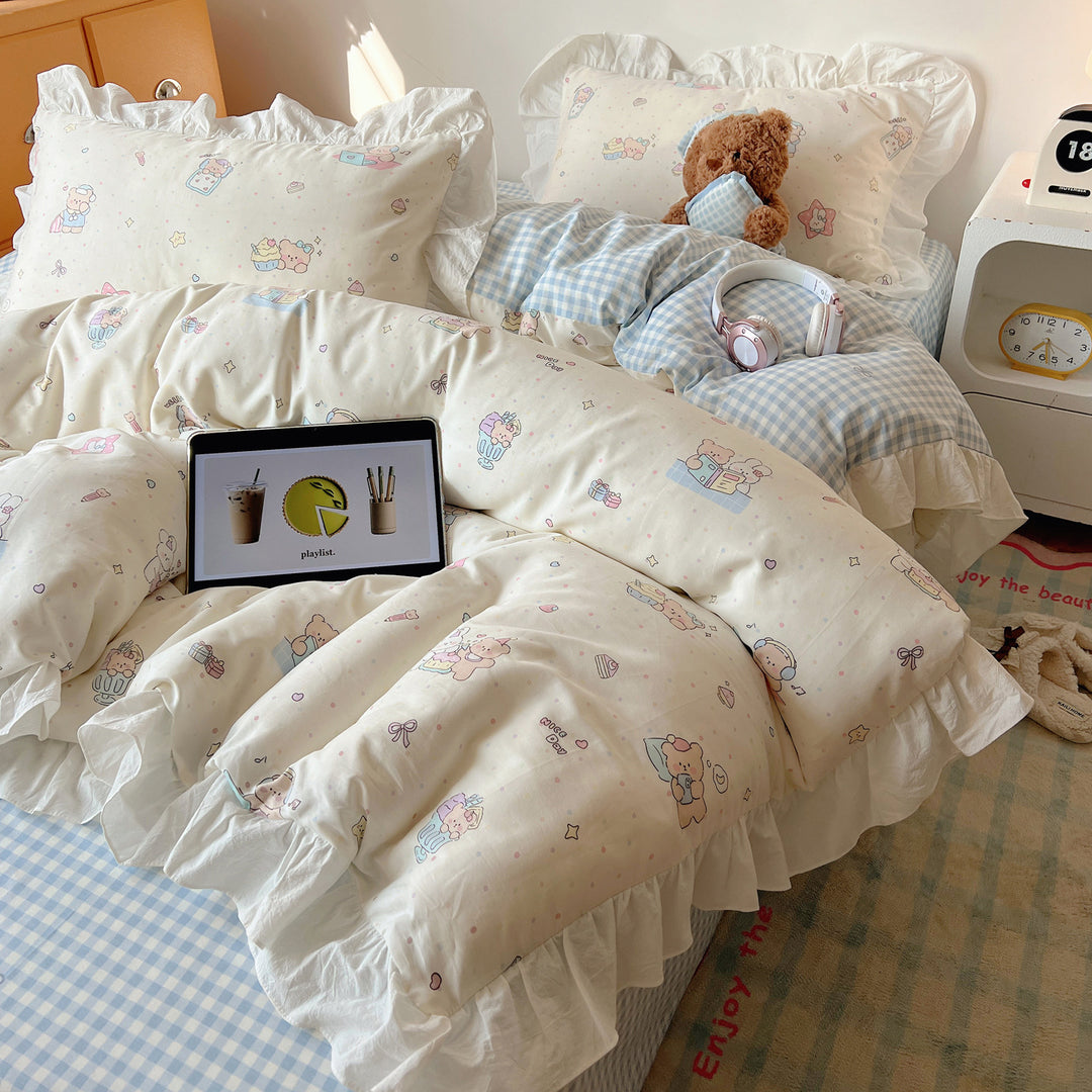 Playful Cartoon-Themed Comforter Set