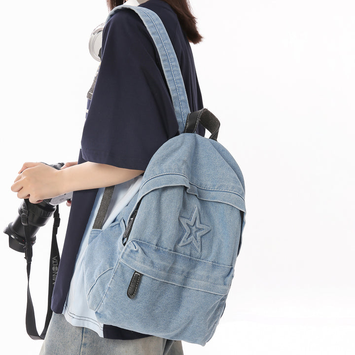 Star-Embellished Casual Backpack Stornfield