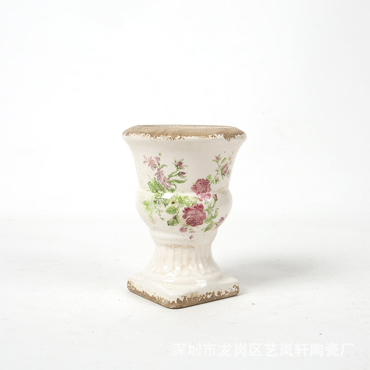 Floral Ceramic Planter Stornfield