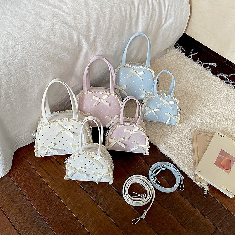 WoCharming Bow-Embellished Everyday Handbag Stornfield