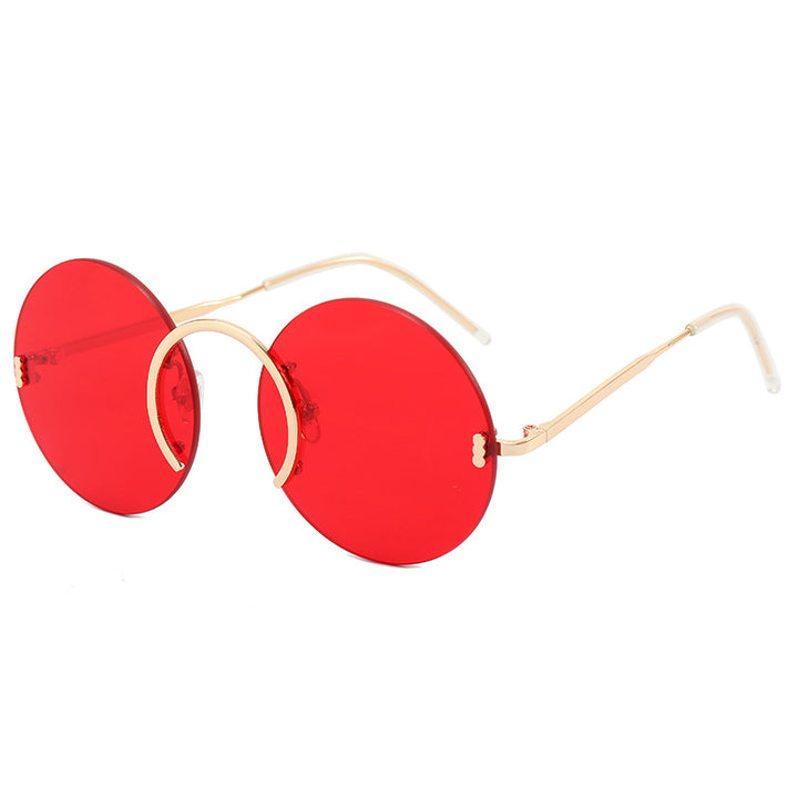 Women's fashionable round sunglasses with innovative metal frame Stornfield