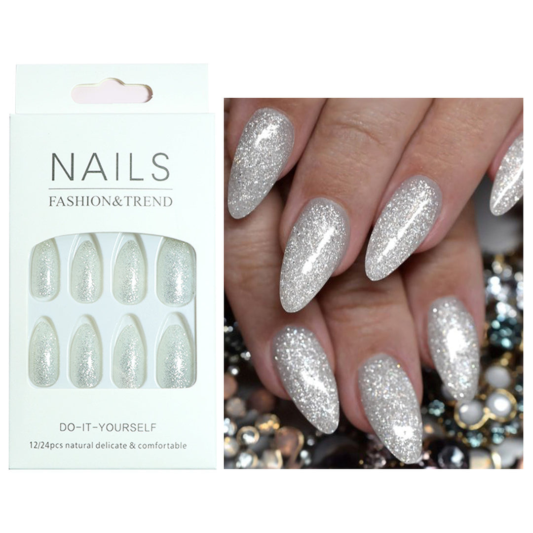 Sparkling Glamour Stiletto Press-On Nails Stornfield