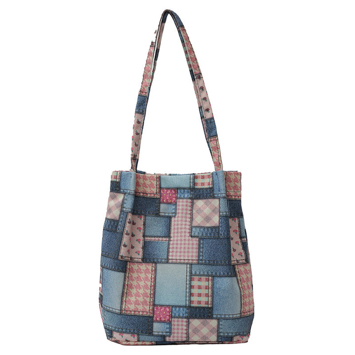 Stylish Patchwork Tote Bag