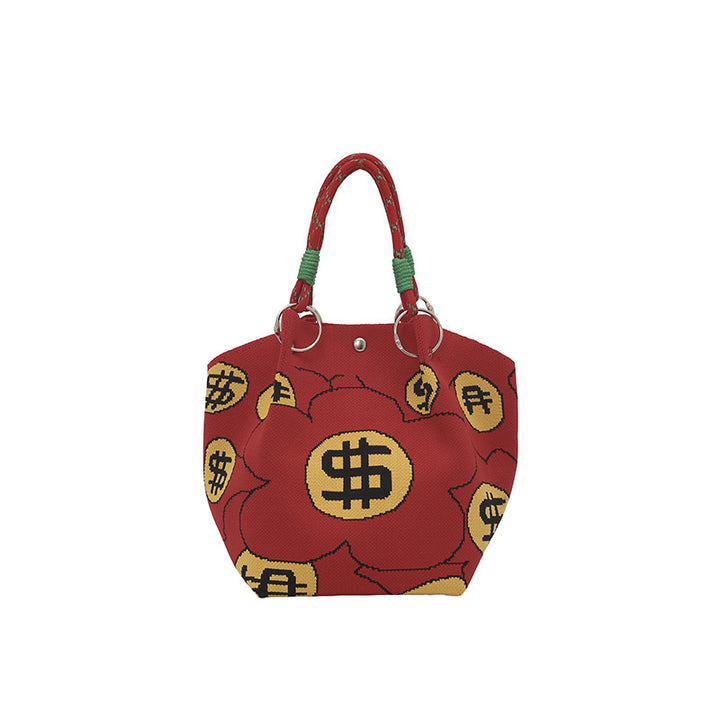 WoFloral Print Textured Handbag Stornfield