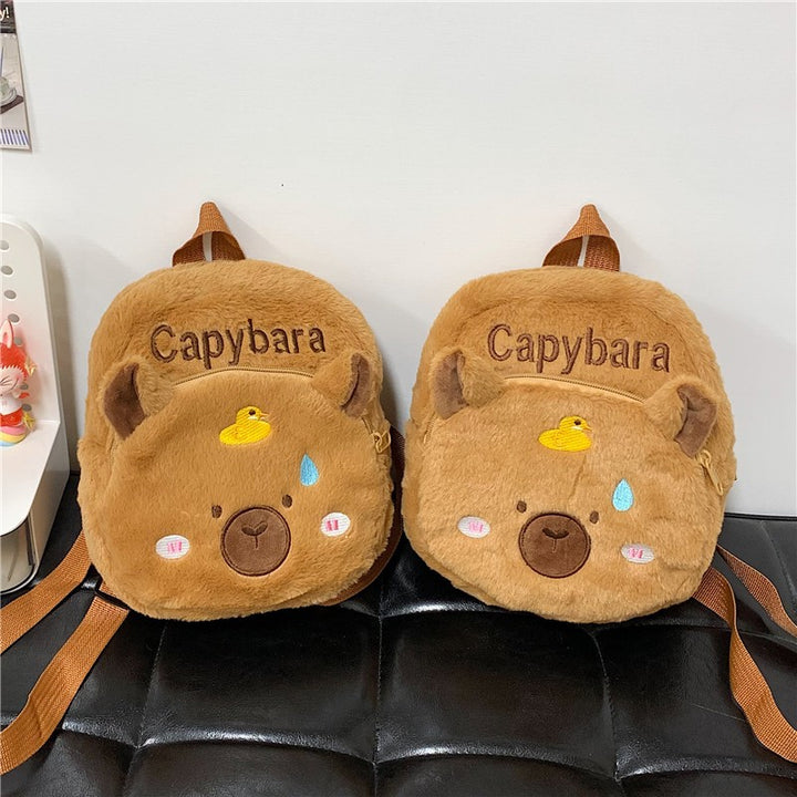 Plush Backpack in Capybara Design Stornfield 1785466535
