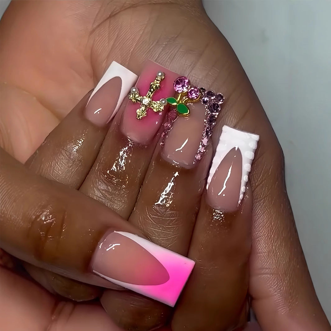Glamorous Rhinestone-Embellished Nail Art Extensions Stornfield