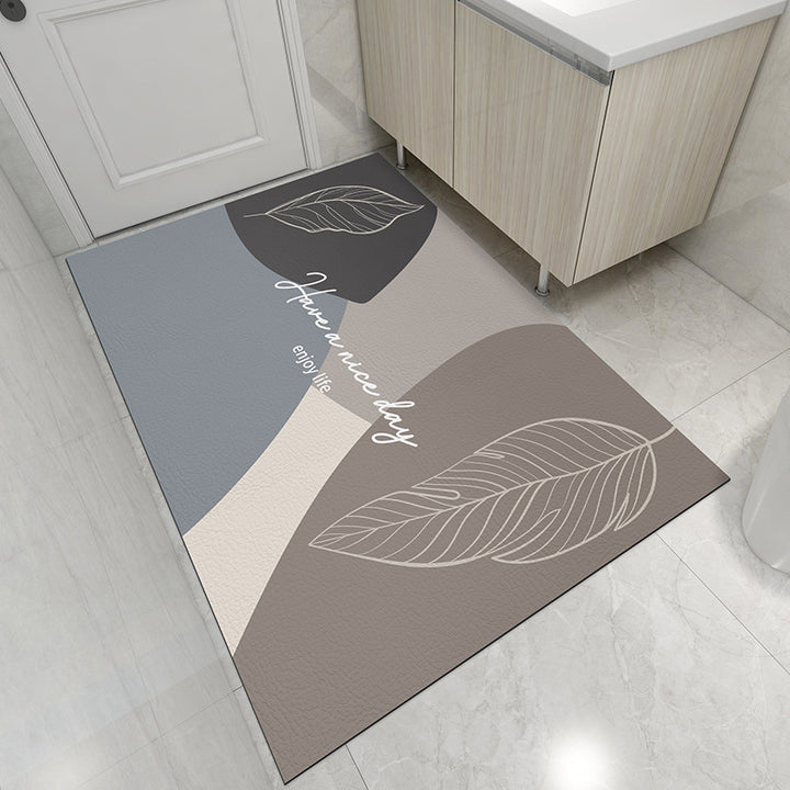 Abstract Design Bath Mat for Bathroom
