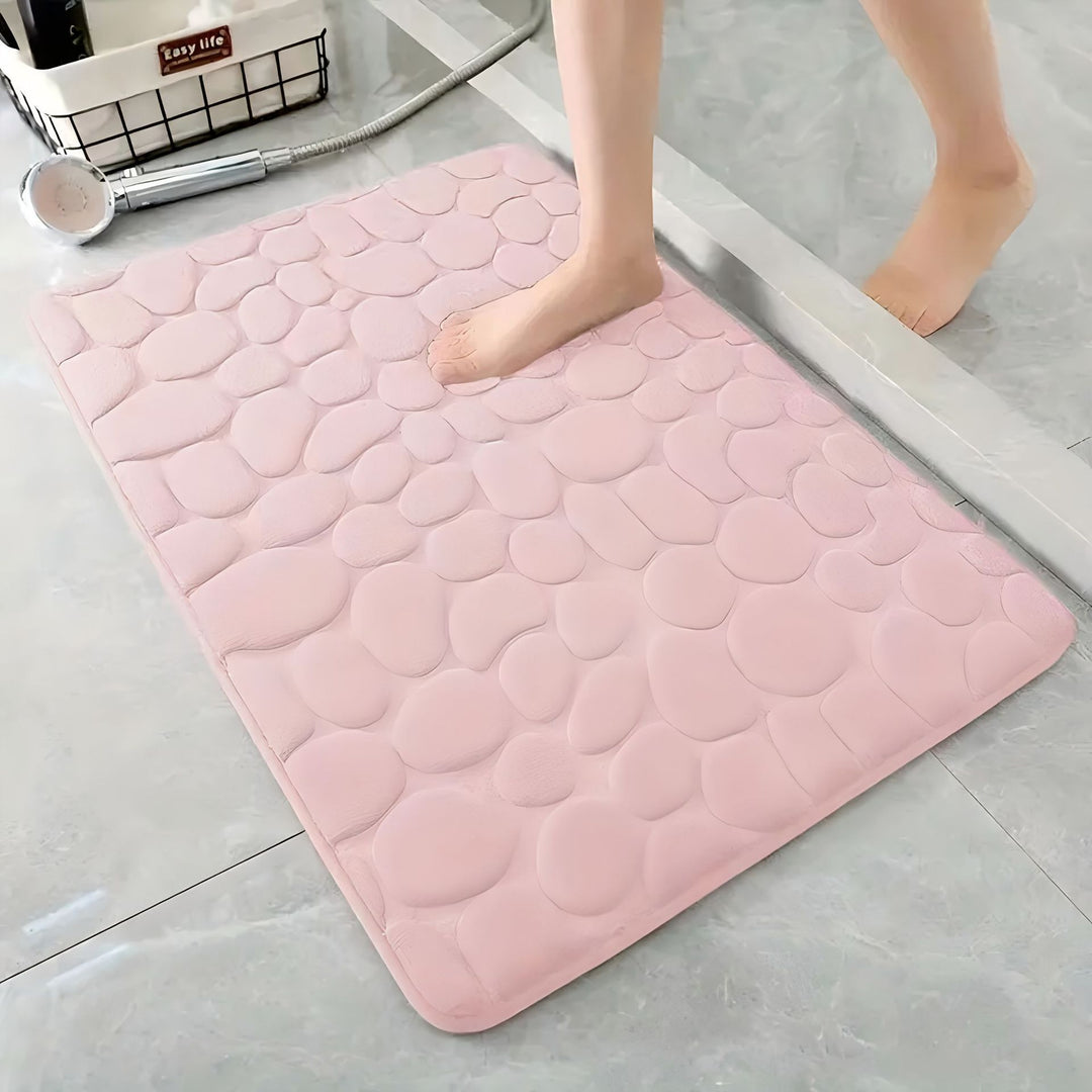 Plush Textured Bath Mat