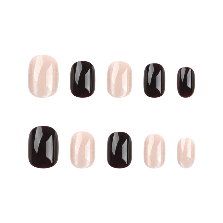 Artful nail extensions with elegant glitter and ombre design Stornfield