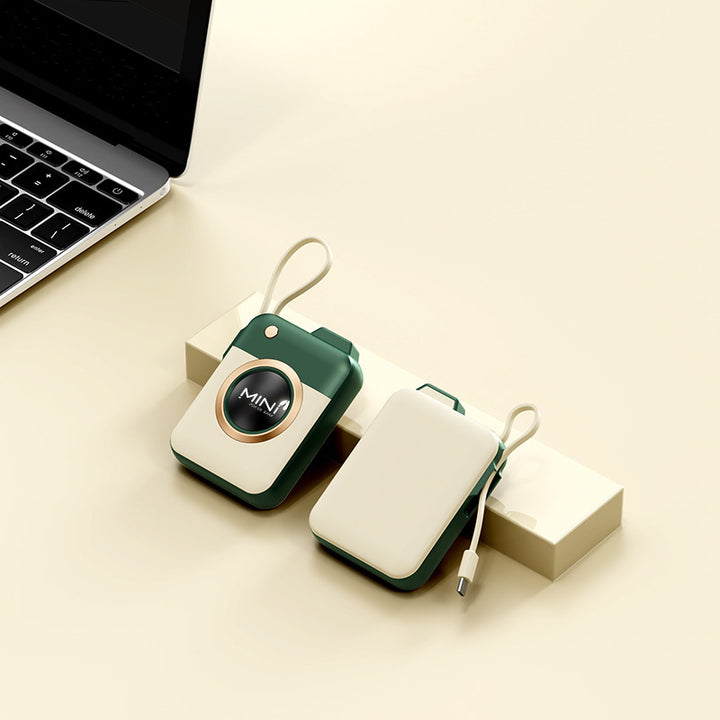 Portable Mini Power Bank with Integrated Charging Cable and Innovative Design Stornfield