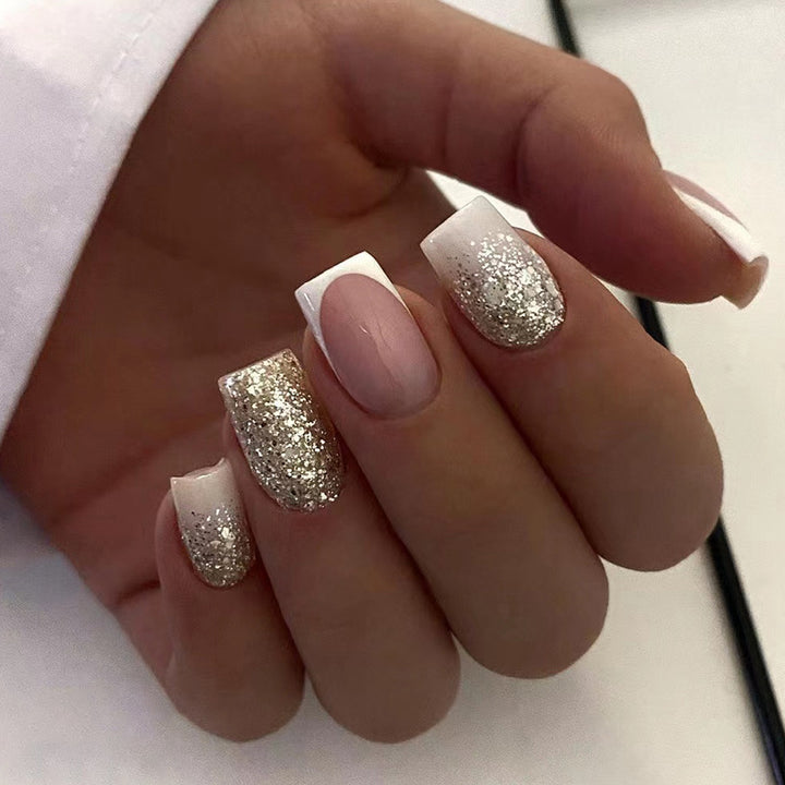 Sparkling nail art with glitter accents Stornfield