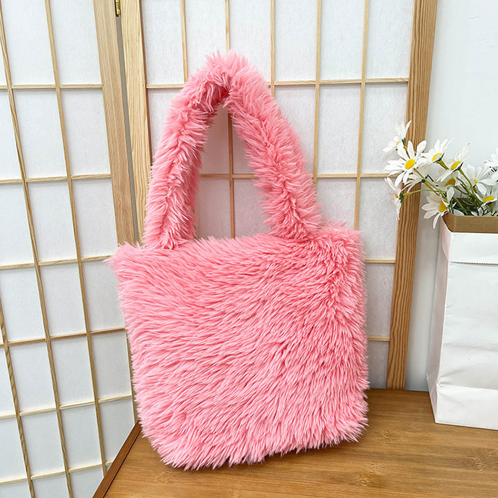 Cozy Faux Fur Tote Bag