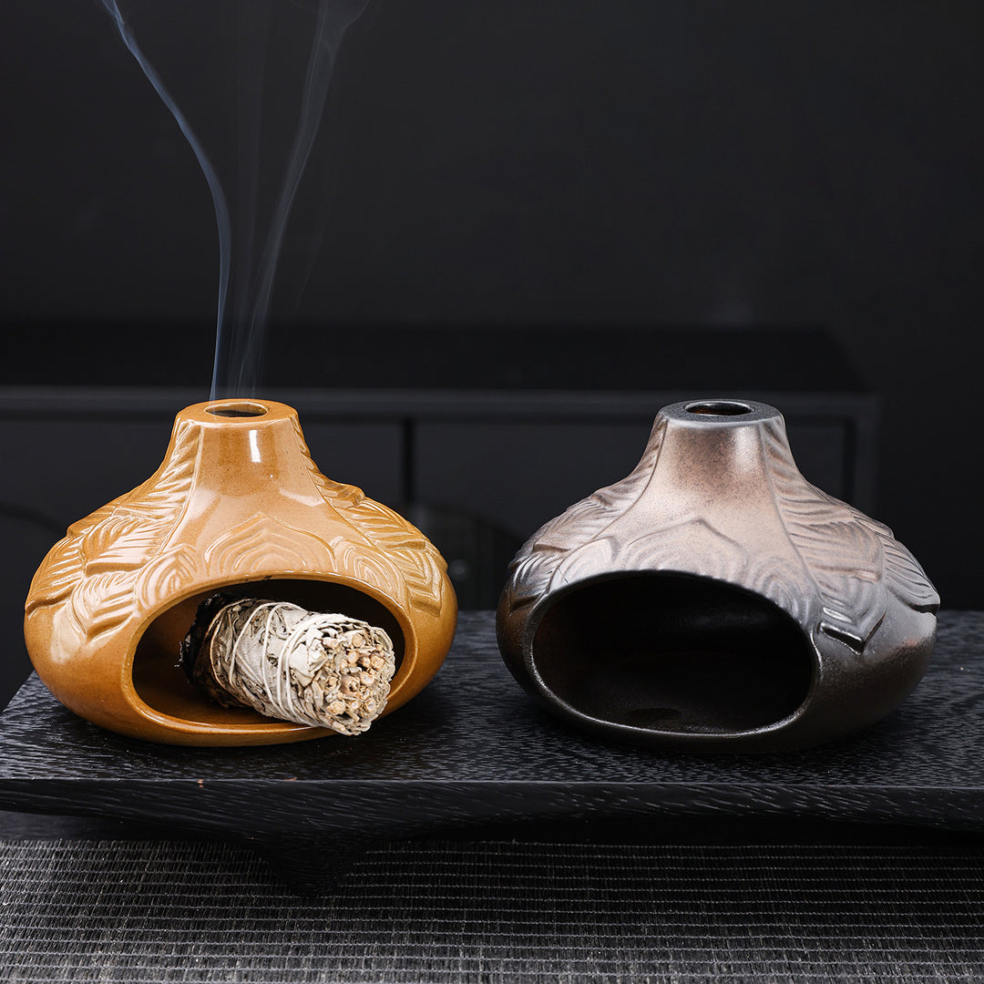 Ceremonial Lotus Incense Holder