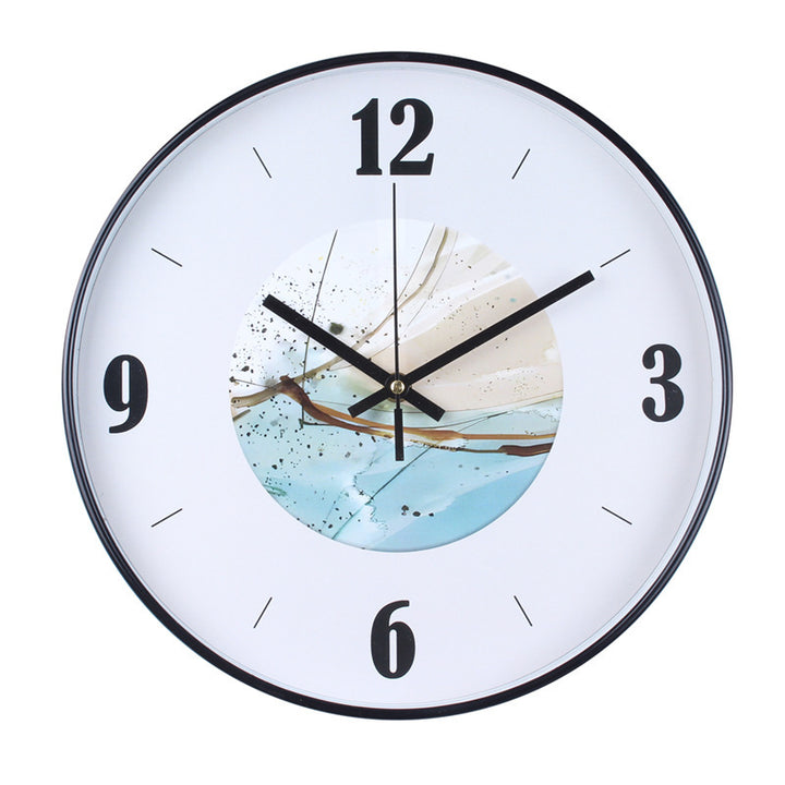 Wall clock with elegant leaf pattern Stornfield