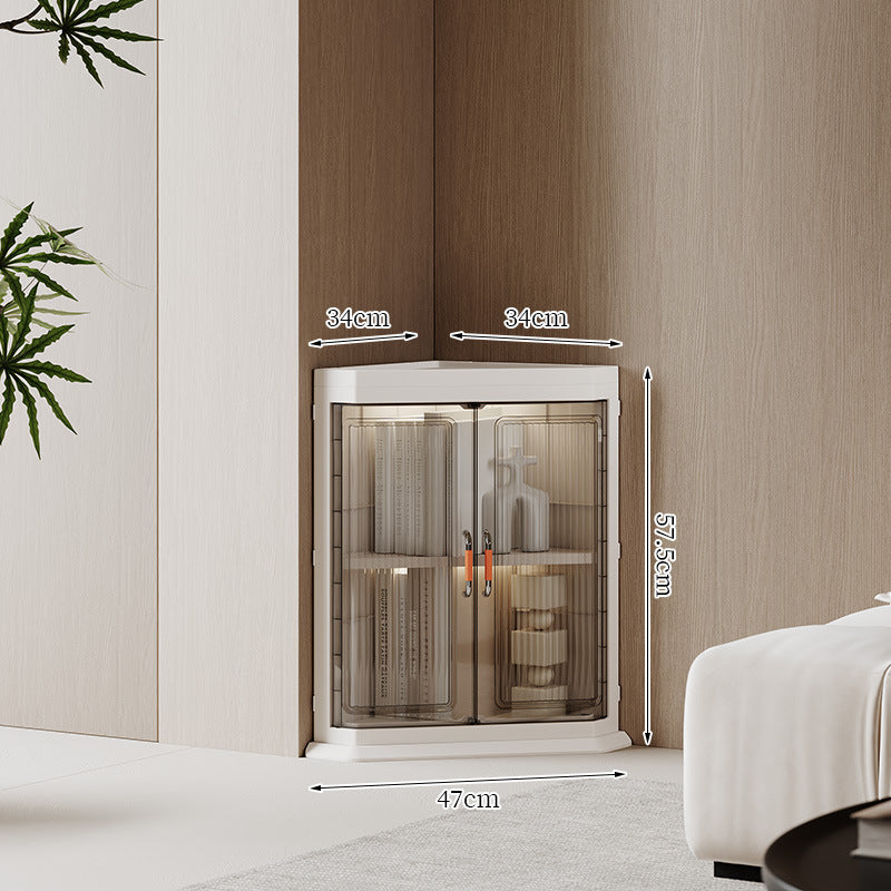 Corner Display Storage Cabinet Stornfield