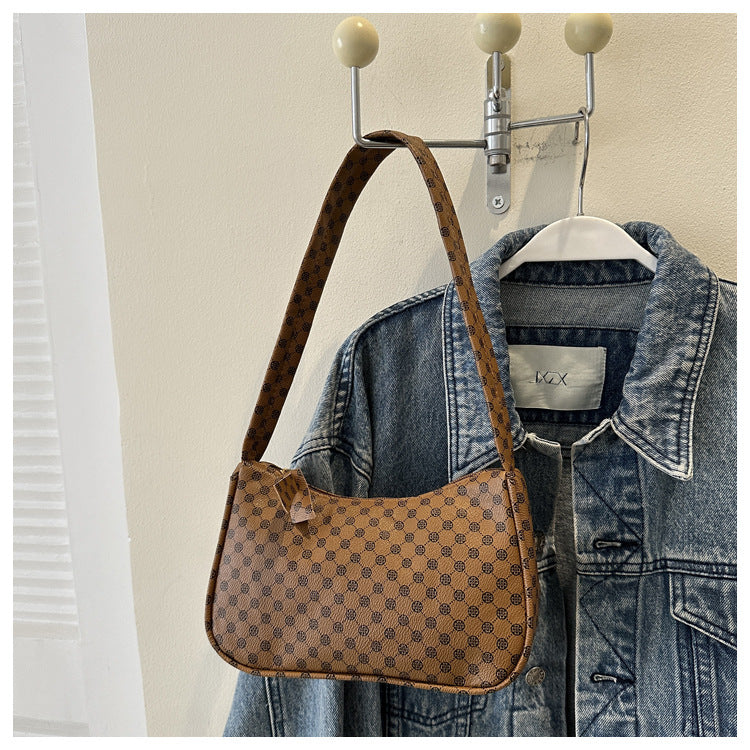 Stylish Checkered Shoulder Bag