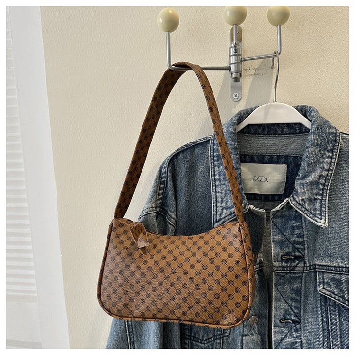 Stylish Checkered Shoulder Bag