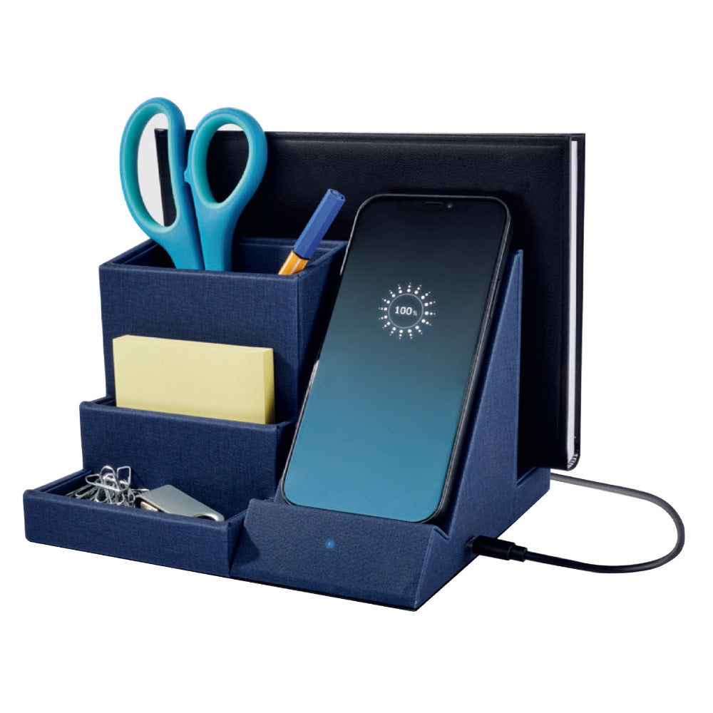 Multifunctional desk organizer with USB charging port Stornfield