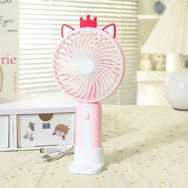 Women's Portable Hand Fan with Playful Animal Design Stornfield
