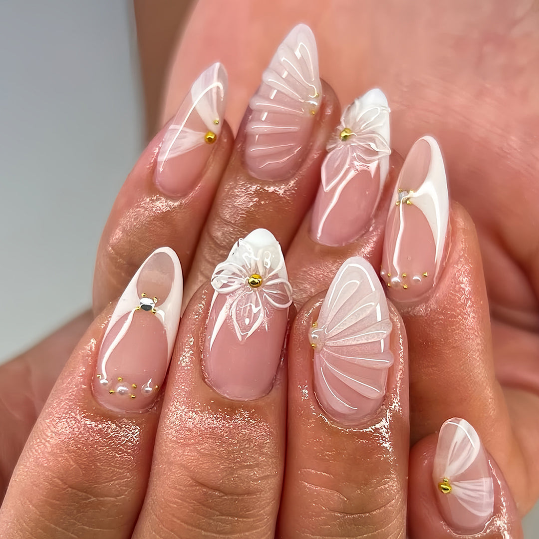 Decorative Floral Press-On Nail Extensions Stornfield 1787913948