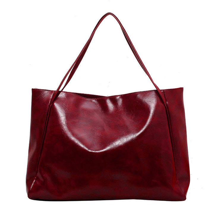 Casual Vegan Leather Shoulder Bag