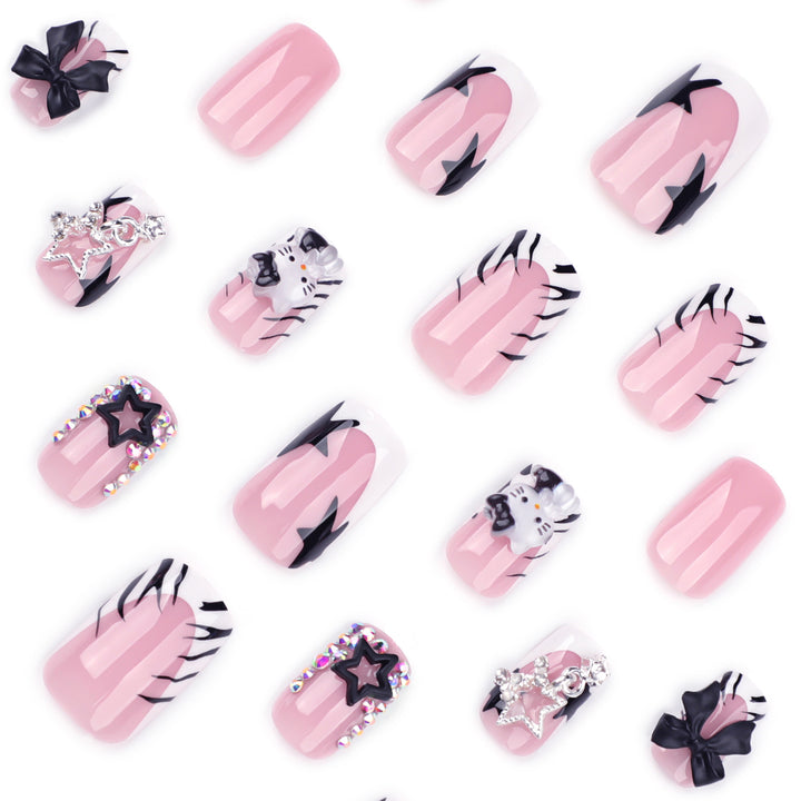 Artful nail extensions with trendy 3D applications Stornfield