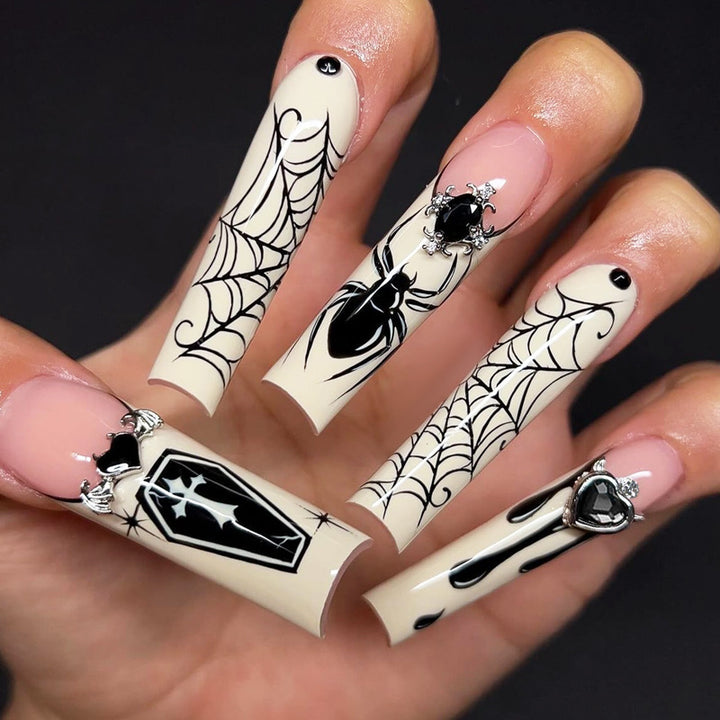 Gothic Style Press-On Nails Set Stornfield