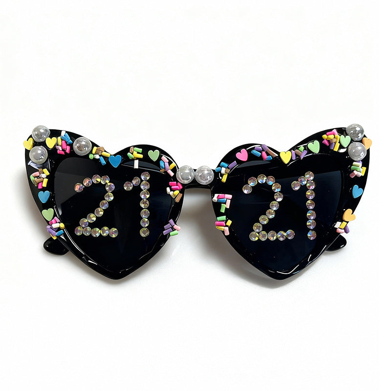 Fun Heart-Shaped Celebration Sunglasses Stornfield