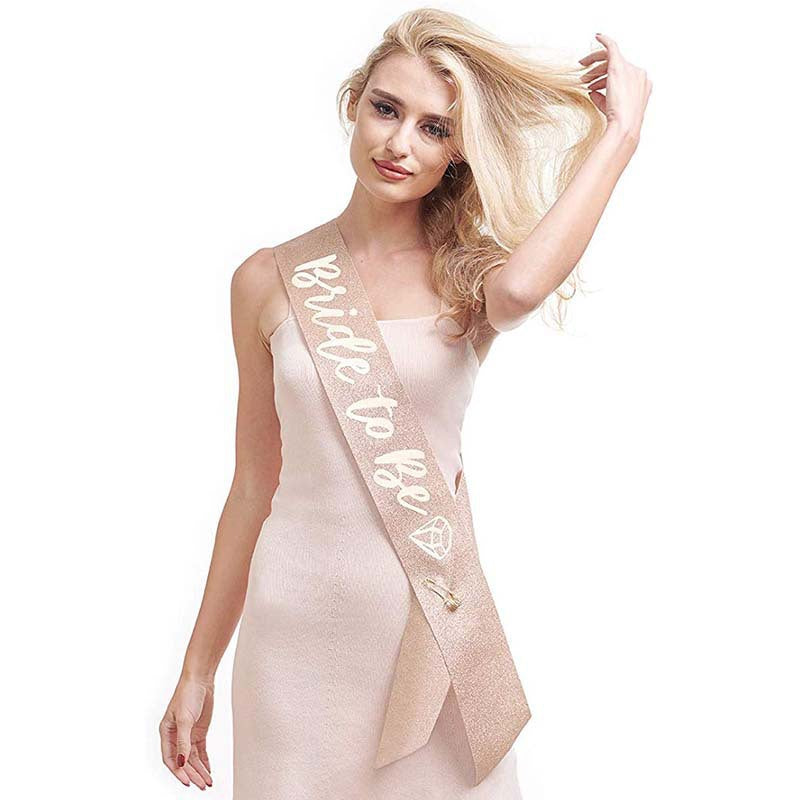 Ladies Glittering Bride Sash Stornfield