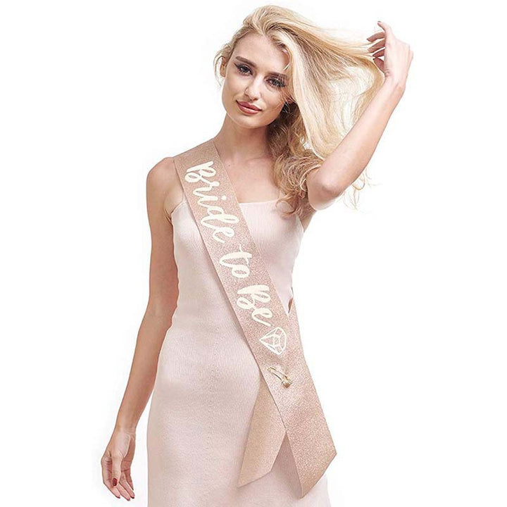 Ladies Glittering Bride Sash Stornfield