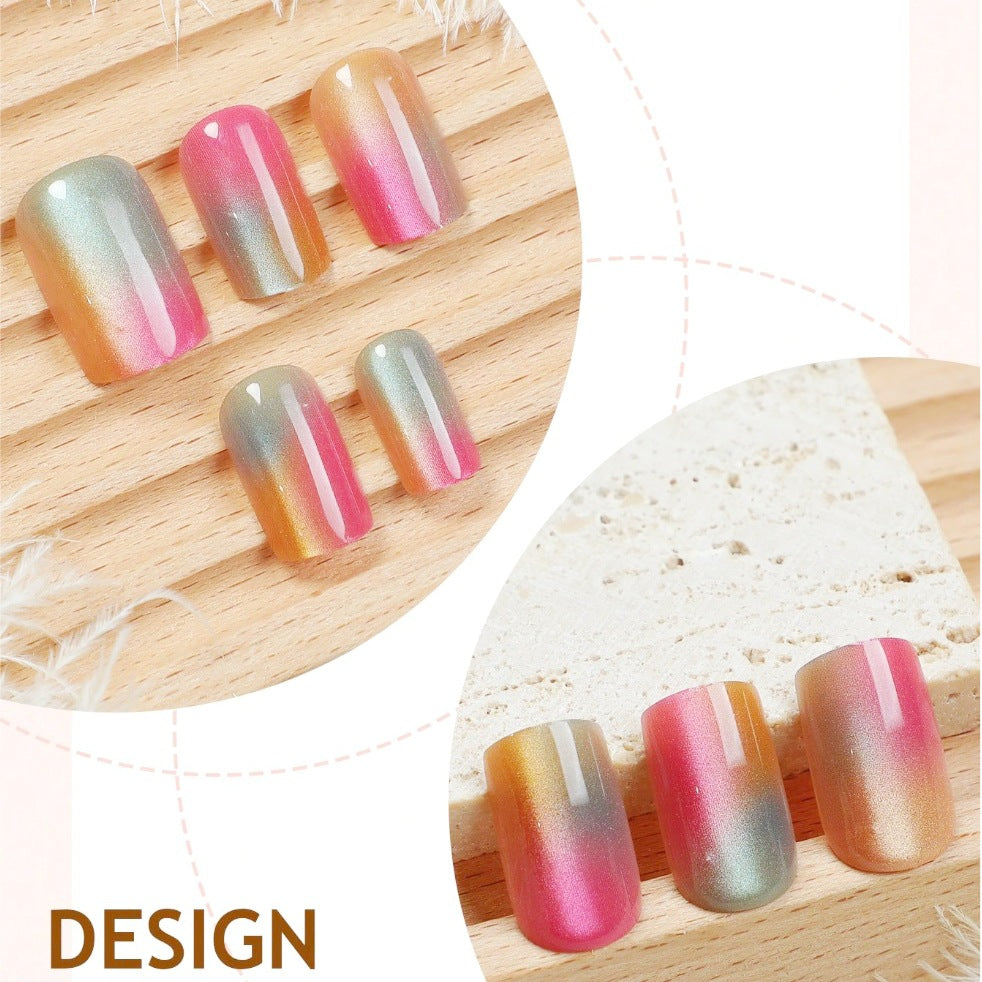 Acrylic nail set with gradient and high-gloss finish Stornfield