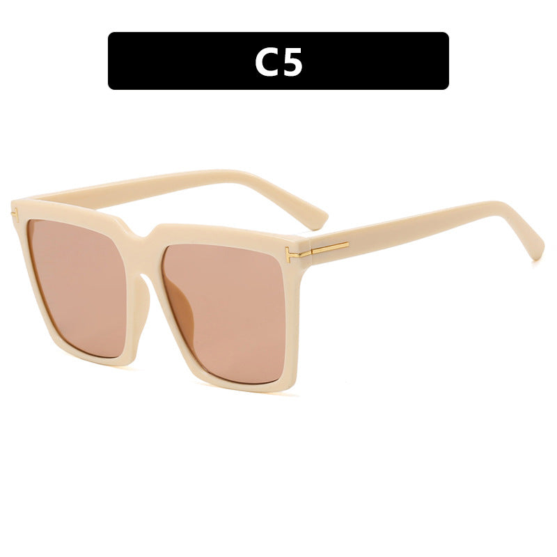 Women's square sunglasses with elegant metal accent Stornfield