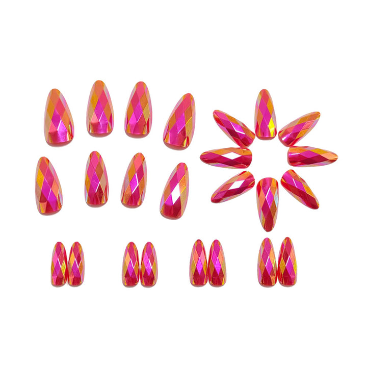 Eye-catching 3D art nails in crystal design Stornfield