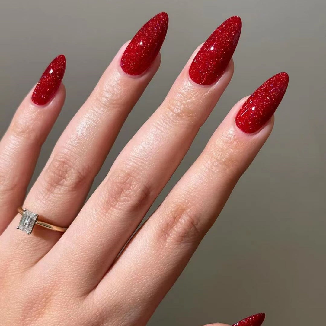 Glittering Stiletto Nail Extensions Stornfield
