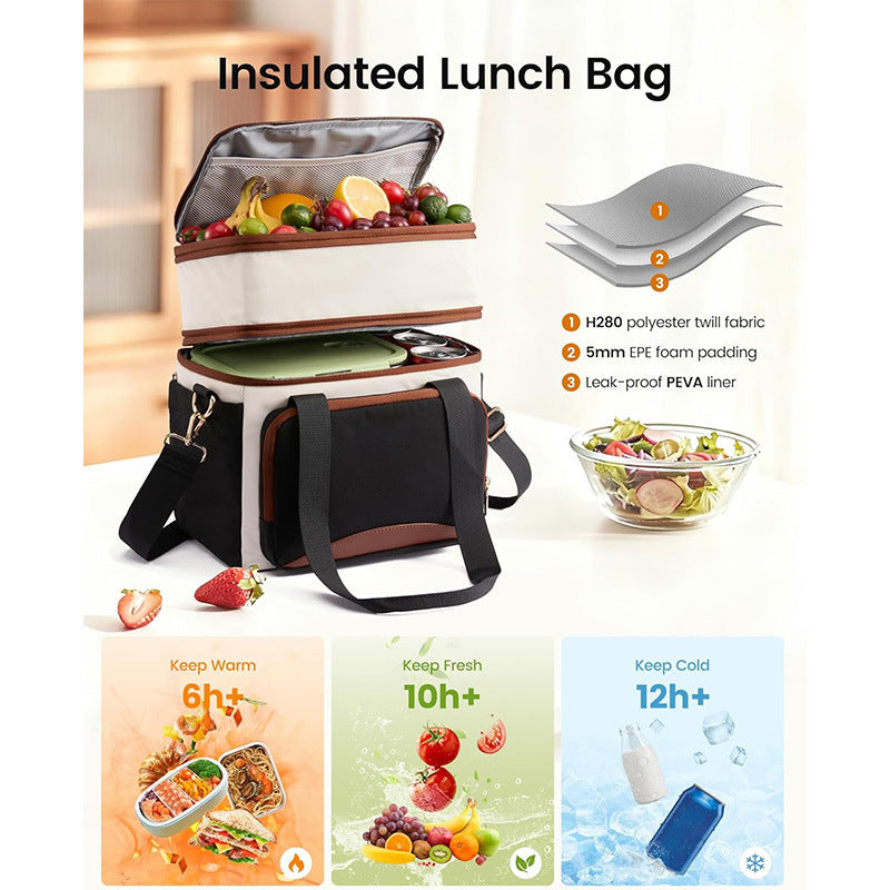 Insulated Lunch Bag with Multiple Compartments Stornfield