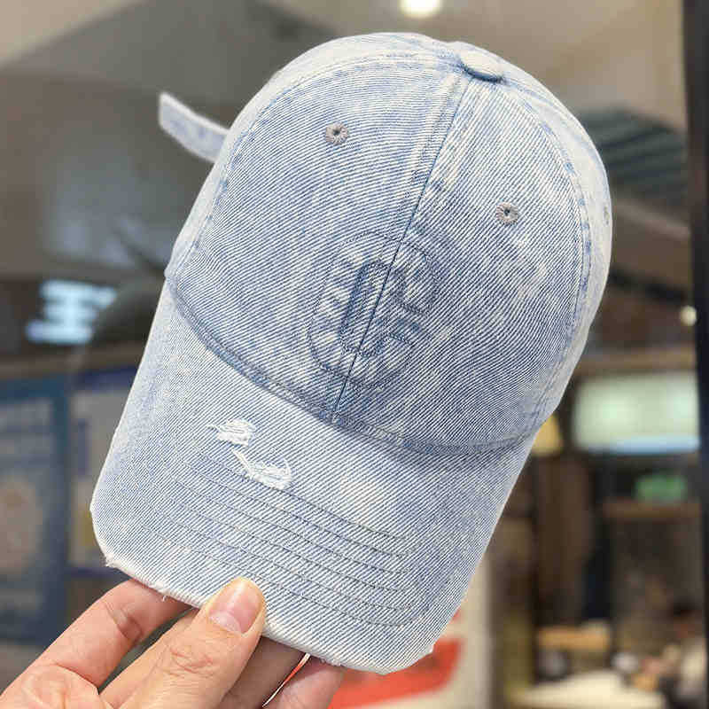 Men's Distressed Denim Baseball Cap Stornfield 1784188308