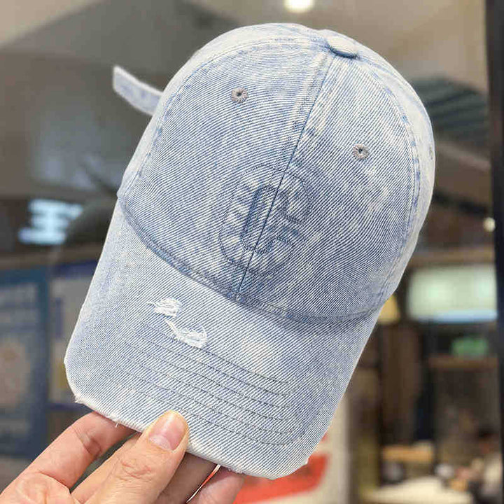 Men's Distressed Denim Baseball Cap Stornfield 1784188308