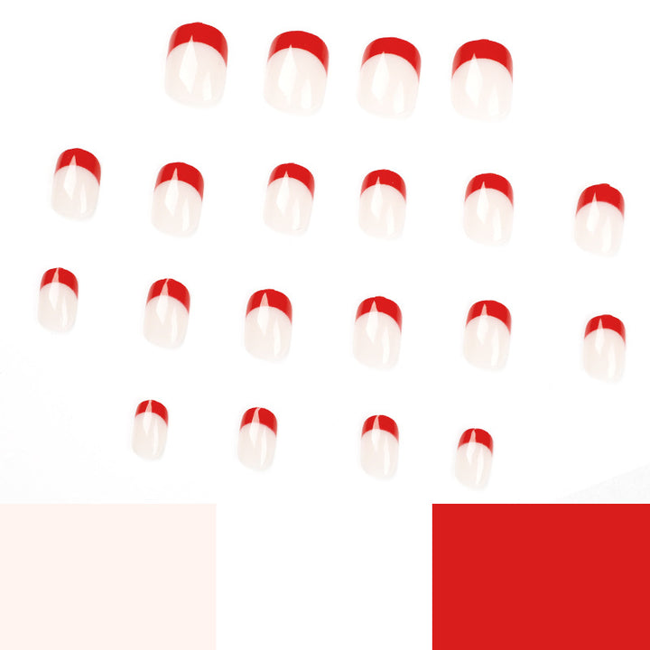 Elegant and creative nail art with French tip Stornfield