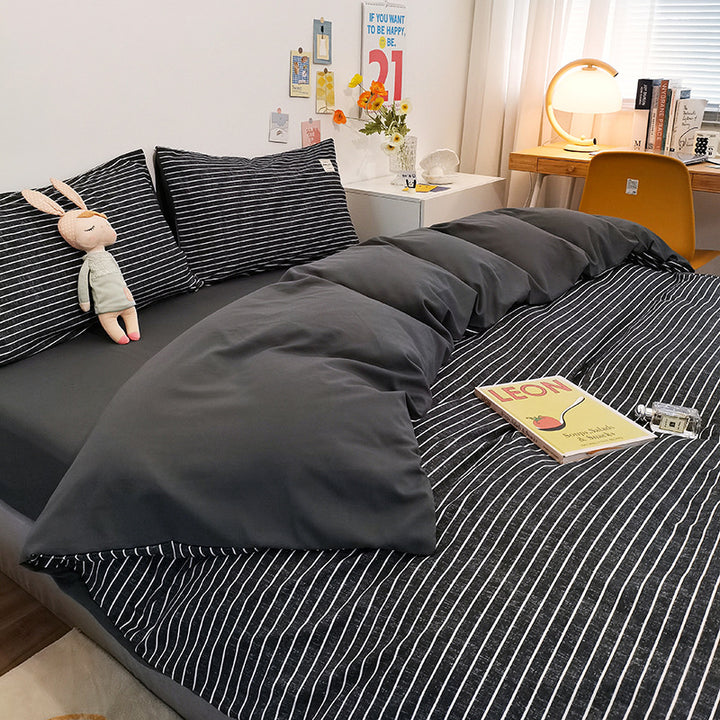 Stylish Checkerboard Pattern Bedding Set