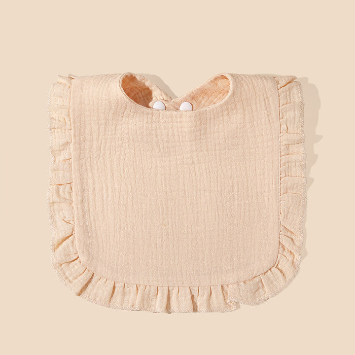 Soft Ruffled Muslin Baby Bib Stornfield