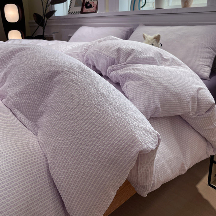 Textured Premium Duvet Cover Set