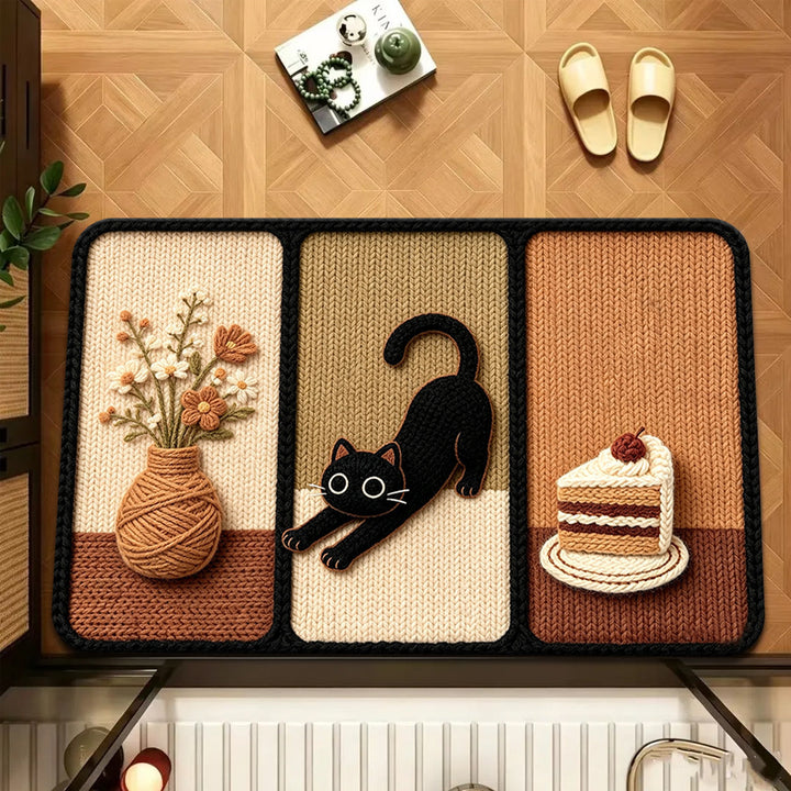 Cat-Themed Decorative Area Mat
