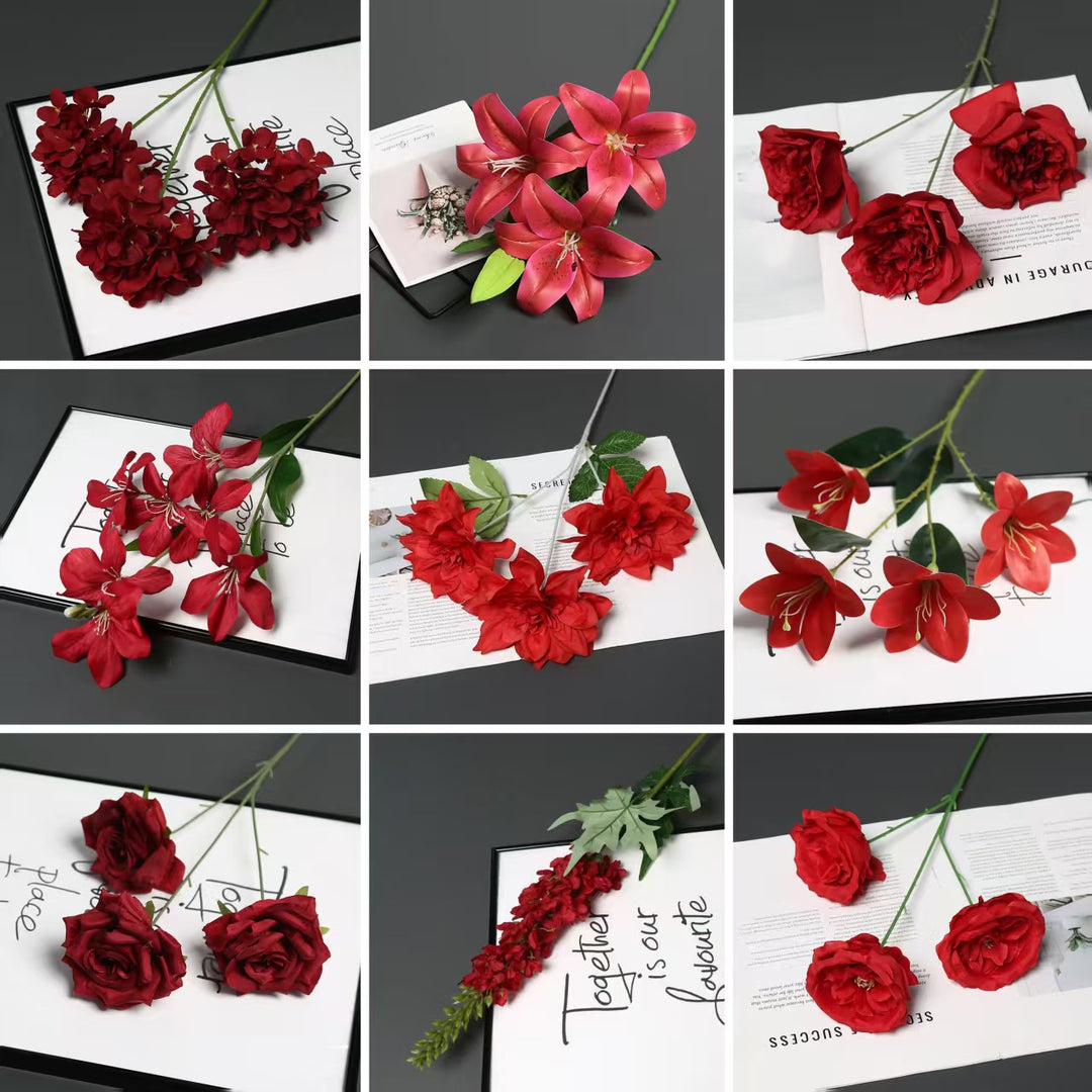 Elegant Peony Floral Stem for Home Decor Display