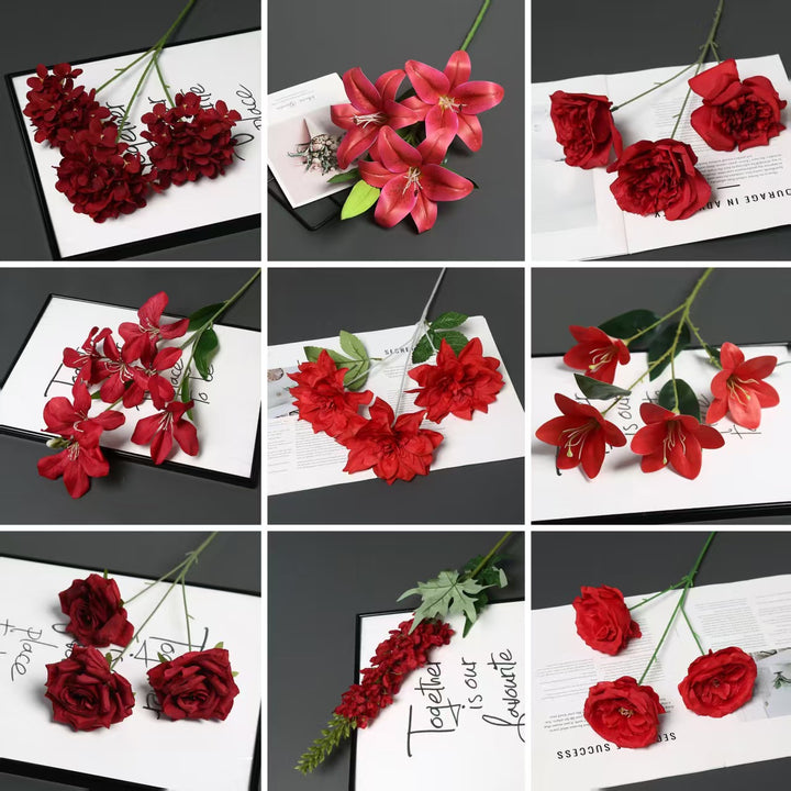 Elegant Peony Floral Stem for Home Decor Display