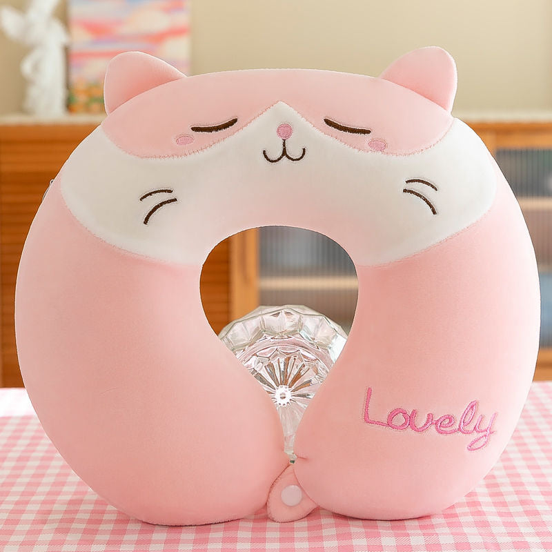 Unisex Neck Support Pillow with Cute Animal Design Stornfield